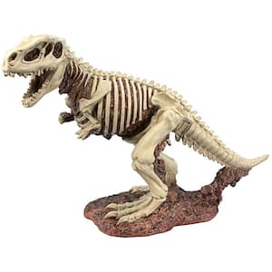 14.5 in. H Bad to the Bone Jurassic T Rex Raptor Dinosaur Statue