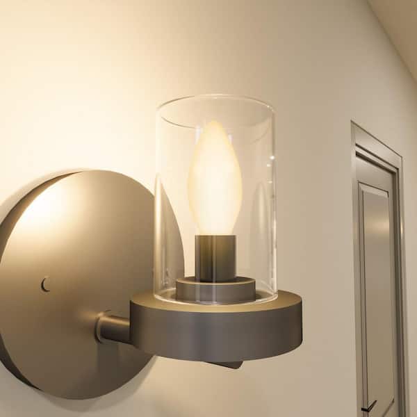 40-Watt Equivalent B10 E12 Candelabra Dimmable Filament CEC Frosted Glass Chandelier LED Light Bulb Soft White (2-Pack)