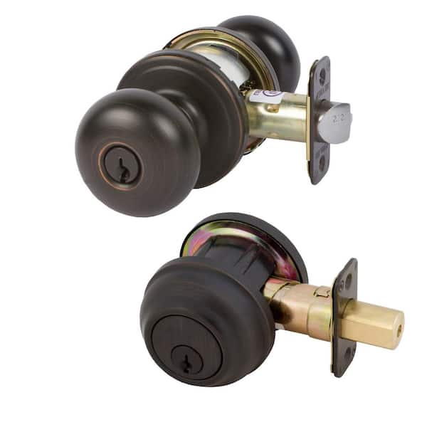 DELANEY HARDWARE Tuscany Bronze Grade 2 Aubryn Combo Door Knob 318527 ...