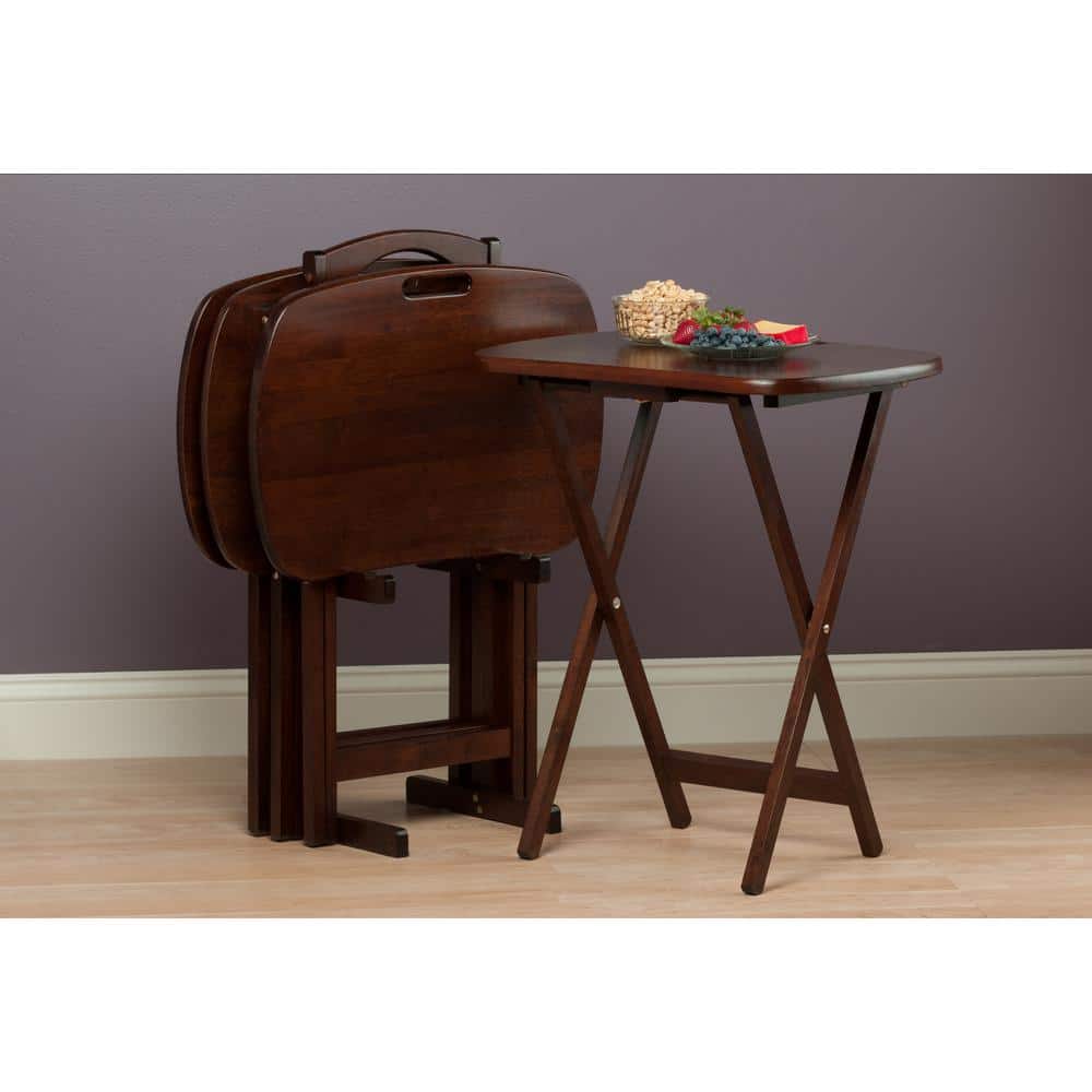 Lucca 22 in. Oyster Gray 5-Piece Snack Table Set - thumbnail 7