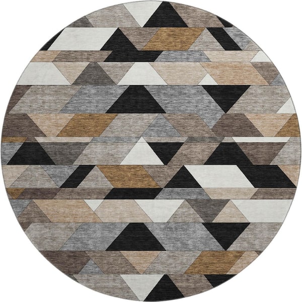 Addison Rugs Mayfield Premium Machine Washable Abstract AMF2526 Black 8 ...