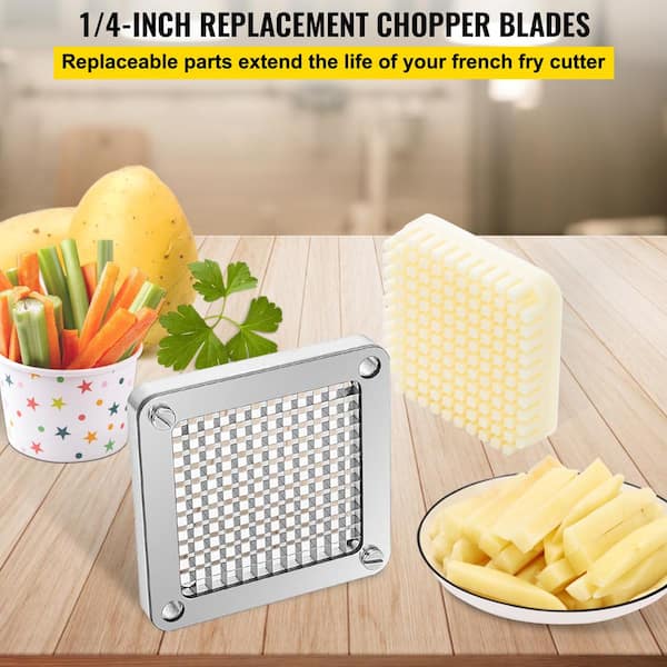 LHS Replacement Blade 2 Pieces for LHS Vegetable Chopper, French Fry Cutter  1/2 & 1/4 Blade, Compatible with LHS Vegetable Chopper 100910 Only