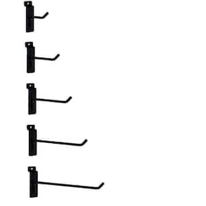 Slatwall Hooks Combo Pack of 50 Size Peg Hooks for Slatwall 10 of Each 2 in., 4 in., 6 in., 8 in. and 10 in. Hooks