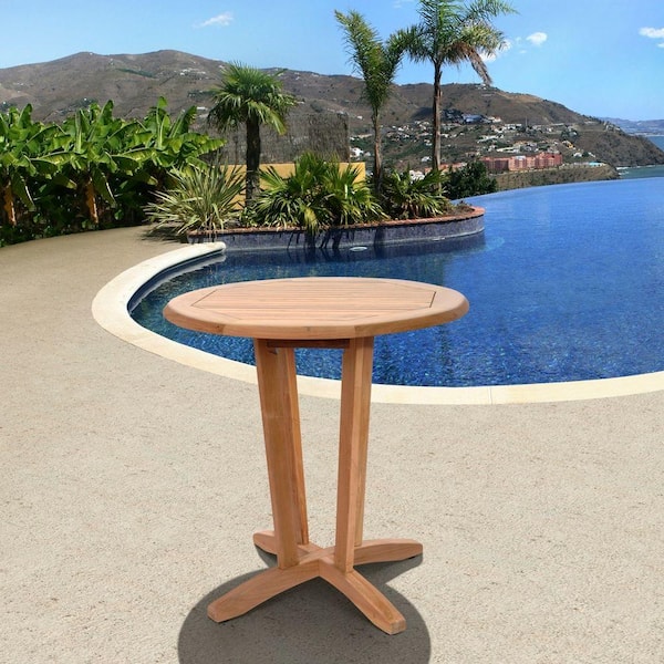 Amazonia Nile Teak Round Patio Bistro Table