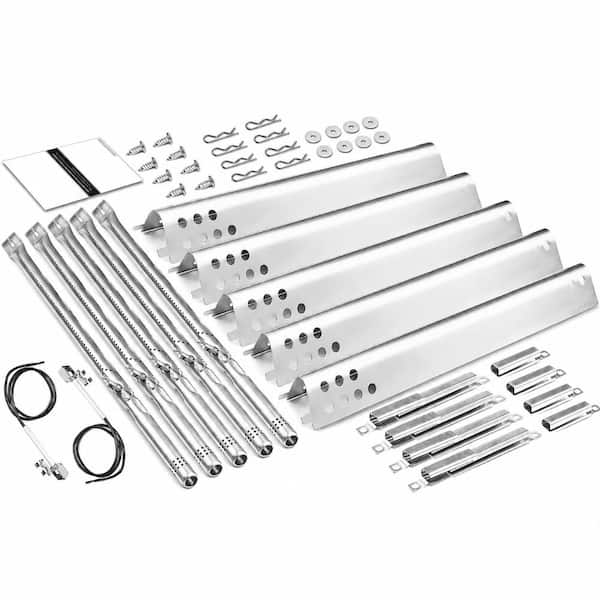 304 Stainless Grill Burner and Heat Plate Kit for Charbroil Performance 2, 4 and 5-Burner Gas Grills
