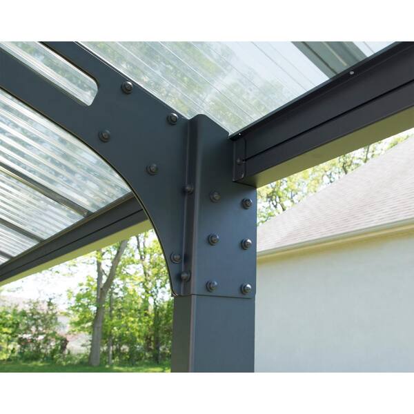 Inconsistent Kluisje Opmerkelijk CANOPIA by PALRAM Arizona Wave 10 ft. x 16 ft. Gray Single Slope Cantilever  Carport with Corrugated Roof Panels-703727 - The Home Depot