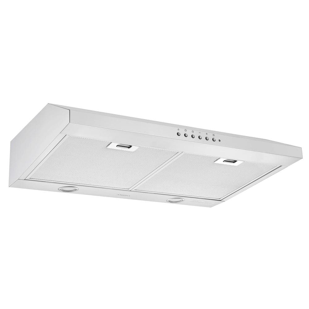 Ancona 30 in. UC64NL Ducted Under Cabinet Range Hood in Stainless Steel ...