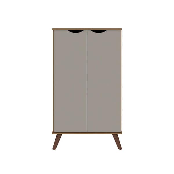 Manhattan Comfort 46.46 in. H x 26.77 in. W Multi-Colored Composite Shoe Storage Cabinet