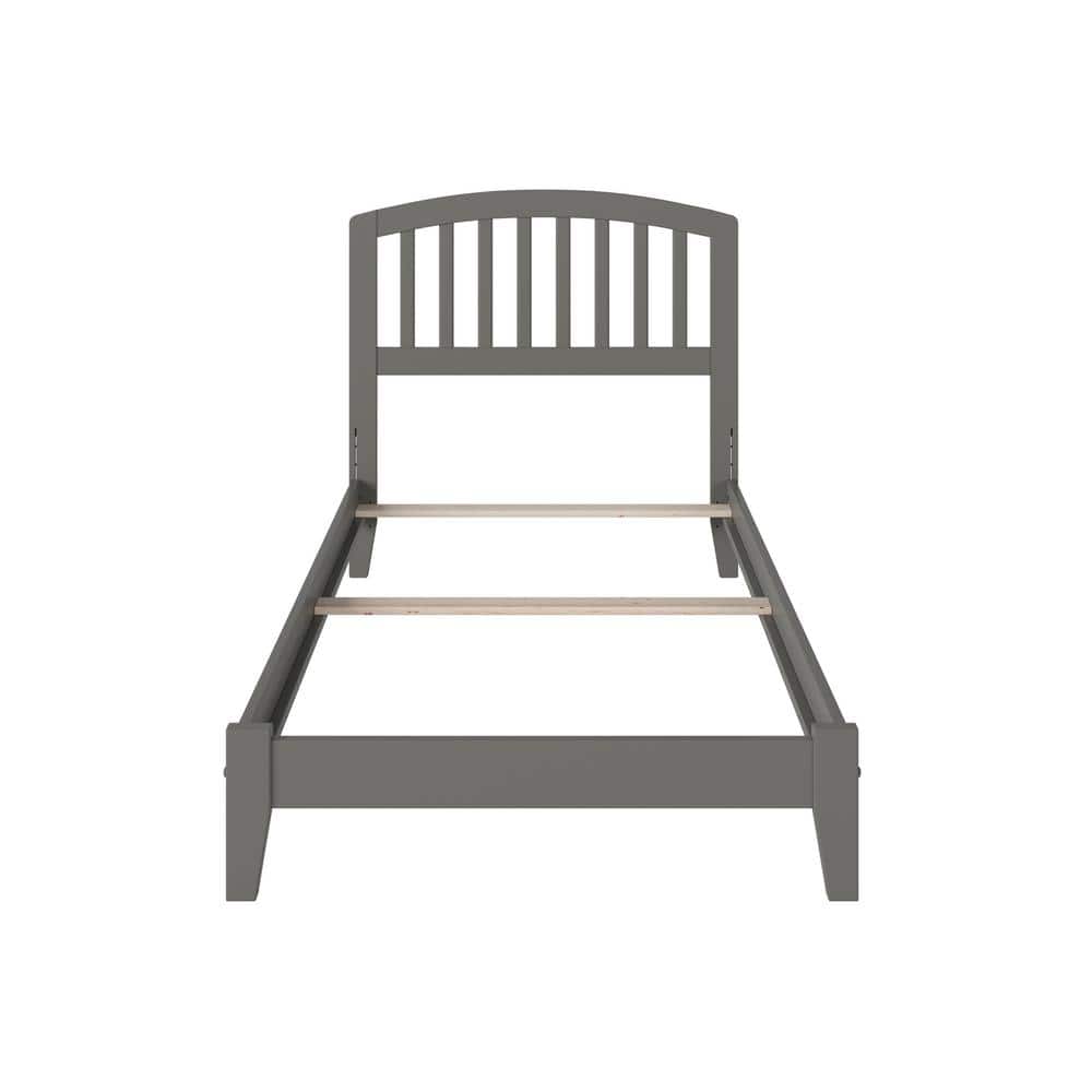 Richmond Twin Gray Wood Mission Bed with Headboard