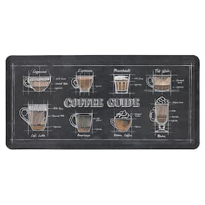 Coffee Guide Multi 18 in. x 30 in. Kitchen Mat