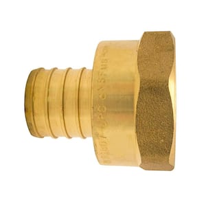 The Plumber's Choice 5/8 in. Brass PEX x PEX x PEX Barb Tee Pipe Fittings  (10-Pack) 5810PXTE - The Home Depot