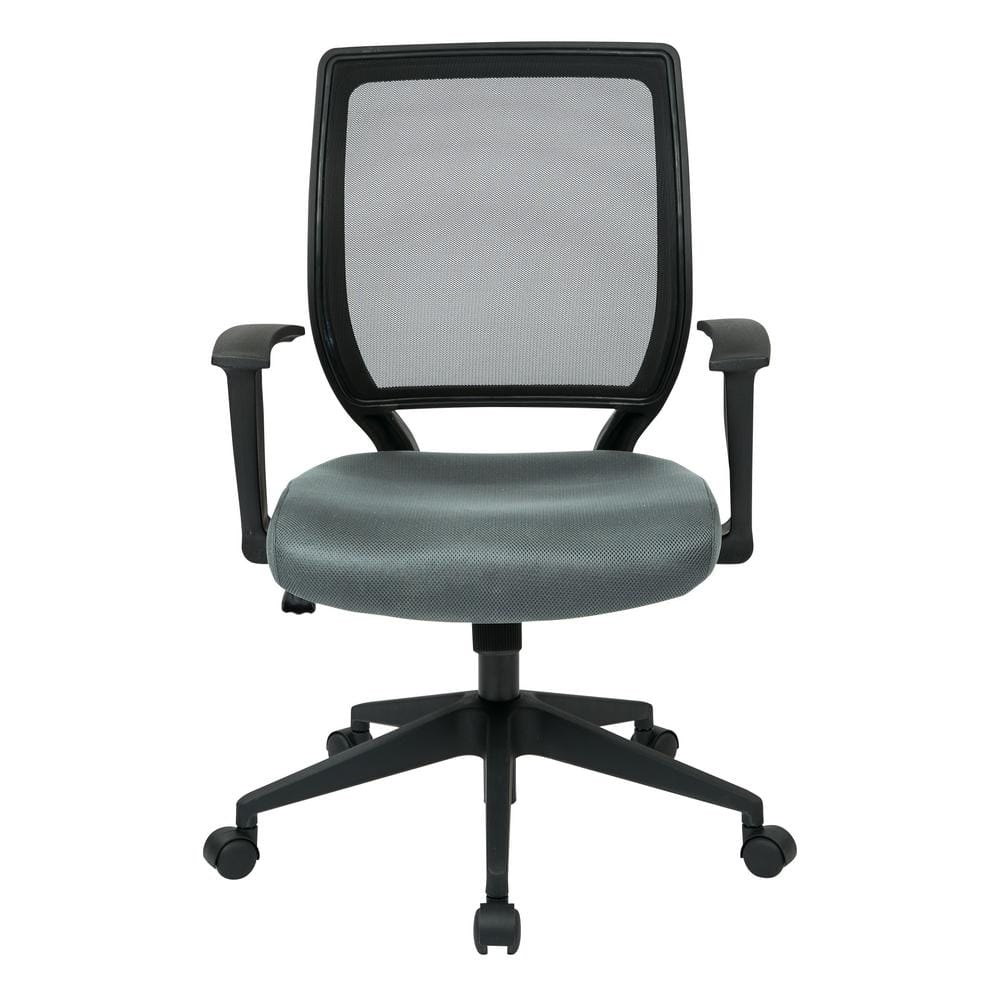 LACOO Office Black Mid Back Swivel Lumbar Support Desk, Computer Ergonomic  Mesh Chair with Armrest T-OCNC7510 - The Home Depot