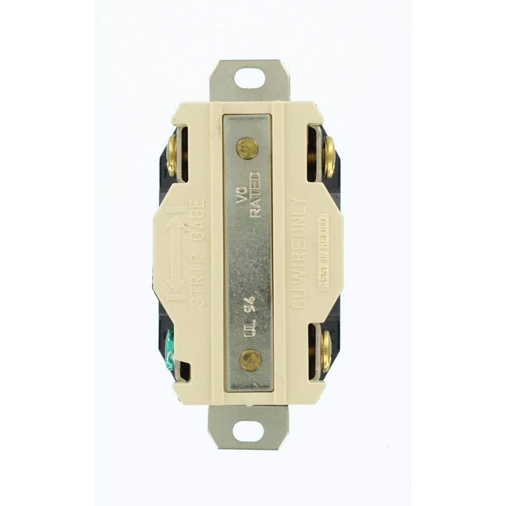 Leviton Black Industrial Grade 30 Amp Locking Outlet