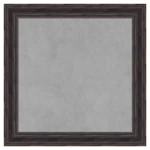 Rustic Pine Brown Narrow 19 in. x 19 in Framed Magnetic Board