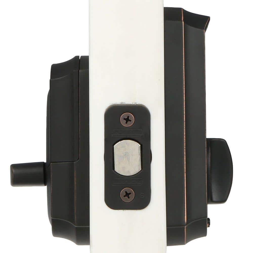Aged Bronze Camelot Trim Touchscreen Deadbolt Lock