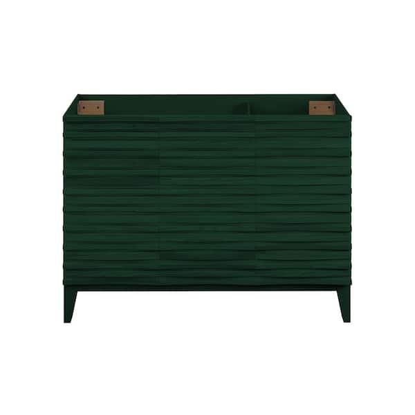 Cascade 48 in. Freestanding Bath Vanity Cabinet without Top in Green Oak