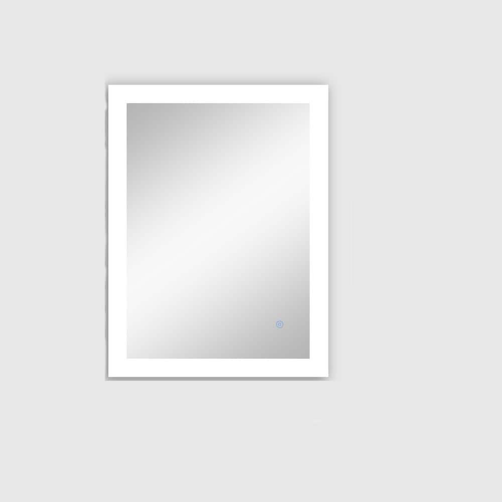 24 in. W x 32 in. H Rectangular Frameless Wall Mounted Bathroom Vanity Mirr