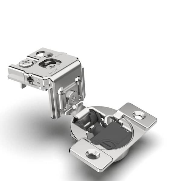 10 Pack 1.375 in. Soft Close 105° Open Angle Concealed Stainless Steel Cabinet Hinges with Adjustable Closing Speed