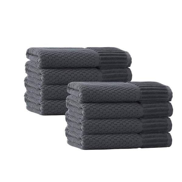 Enchante Home Timaru Turkish Cotton 8-Piece Hand Towels