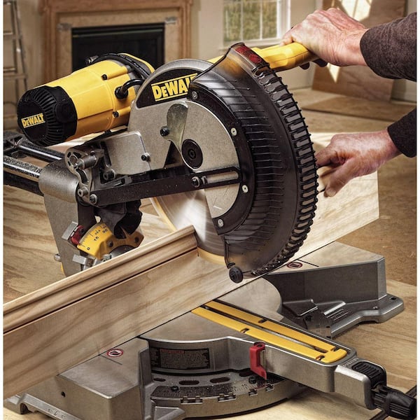 DEWALT - 15 Amp Corded 12 in. Dual Bevel Sliding Compound Miter Saw