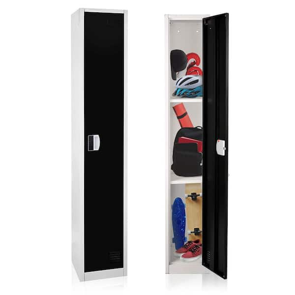 72 in. H Steel Commercial Storage Locker with Digital Combination Lock in Black