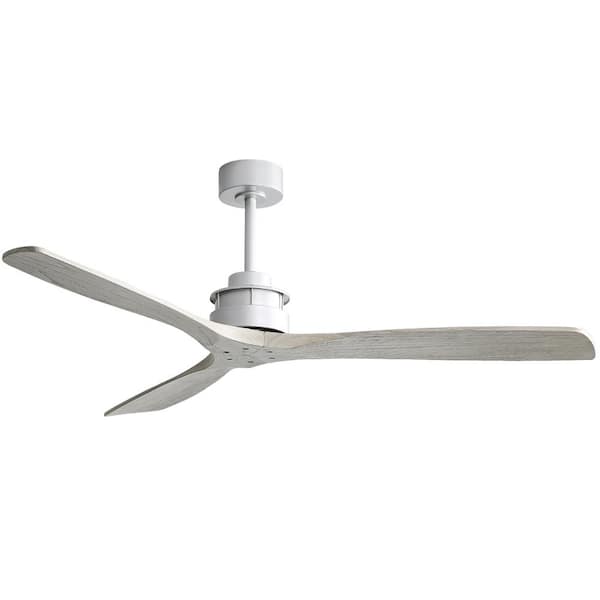 Runesay 60 in. Ceiling Fan Remote Control in Silver with 6-Speed