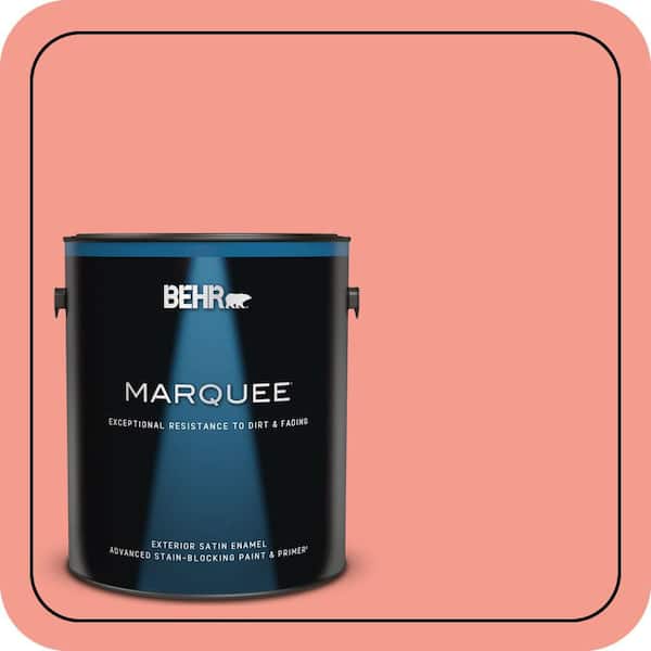 BEHR MARQUEE 1 gal. #180B-4 Fruit Shake Satin Enamel Exterior Paint & Primer