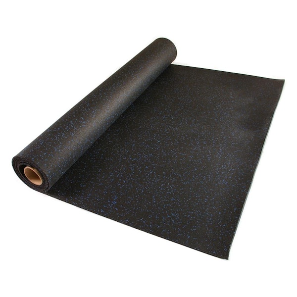 Rubber-Cal Elephant Bark Blue Steel 3/16 in. T x 48 in. W x 240 in. L Rubber  Flooring (80 sq. ft.) 03-100W-BS-20 - The Home Depot