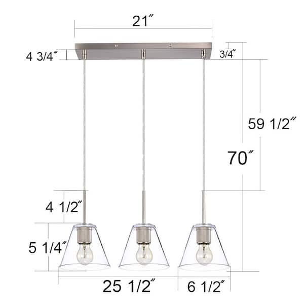 delavin 3 light pendant