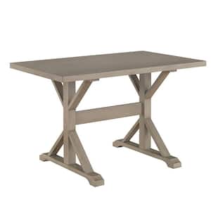 Florence Weathered Gray Trestle Table