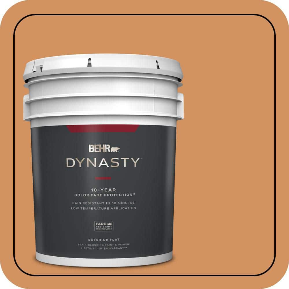5 gal. #BIC-15 Golden Poppy Flat Exterior Stain-Blocking Paint & Primer price history on PriceWatchPro