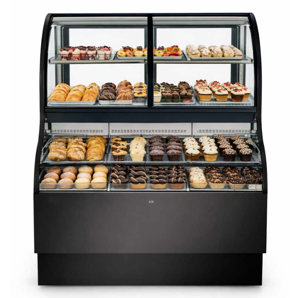 36 in. W 12.5 cu. ft. Commercial Refrigerator Deli Display Open Case in Black
