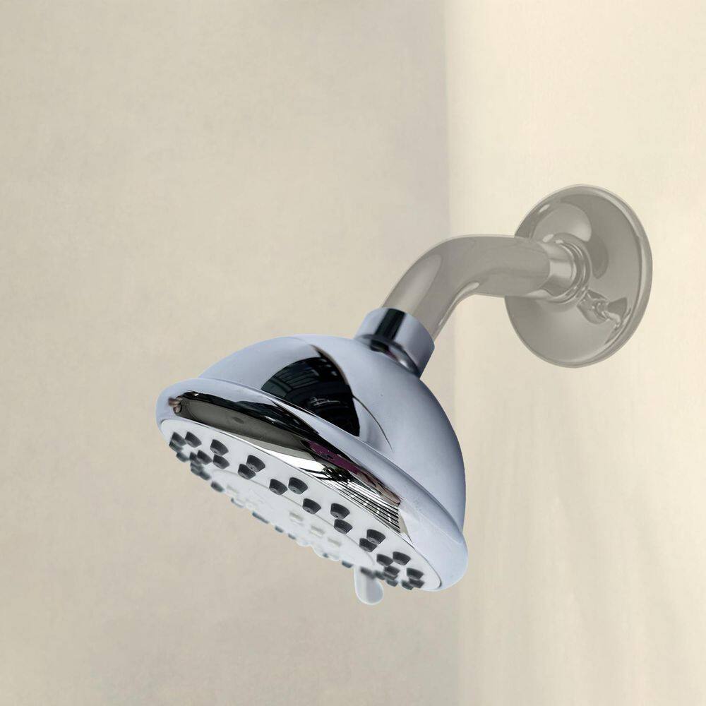 3-Spray Patterns with 1.75 GPM 3.94 in. Wall Mount Fixed Shower Head with High-Pressure in Chrome price history on PriceWatchPro