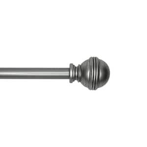 Sencillo 72 in. - 144 in. Adjustable Single 1 in. diam. Circa Rod in Antique Silver