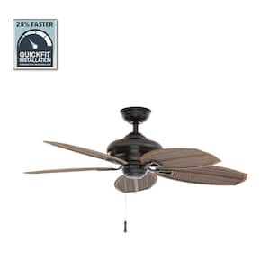 Palm Beach II 48 in. Indoor/Outdoor Natural Iron Ceiling Fan