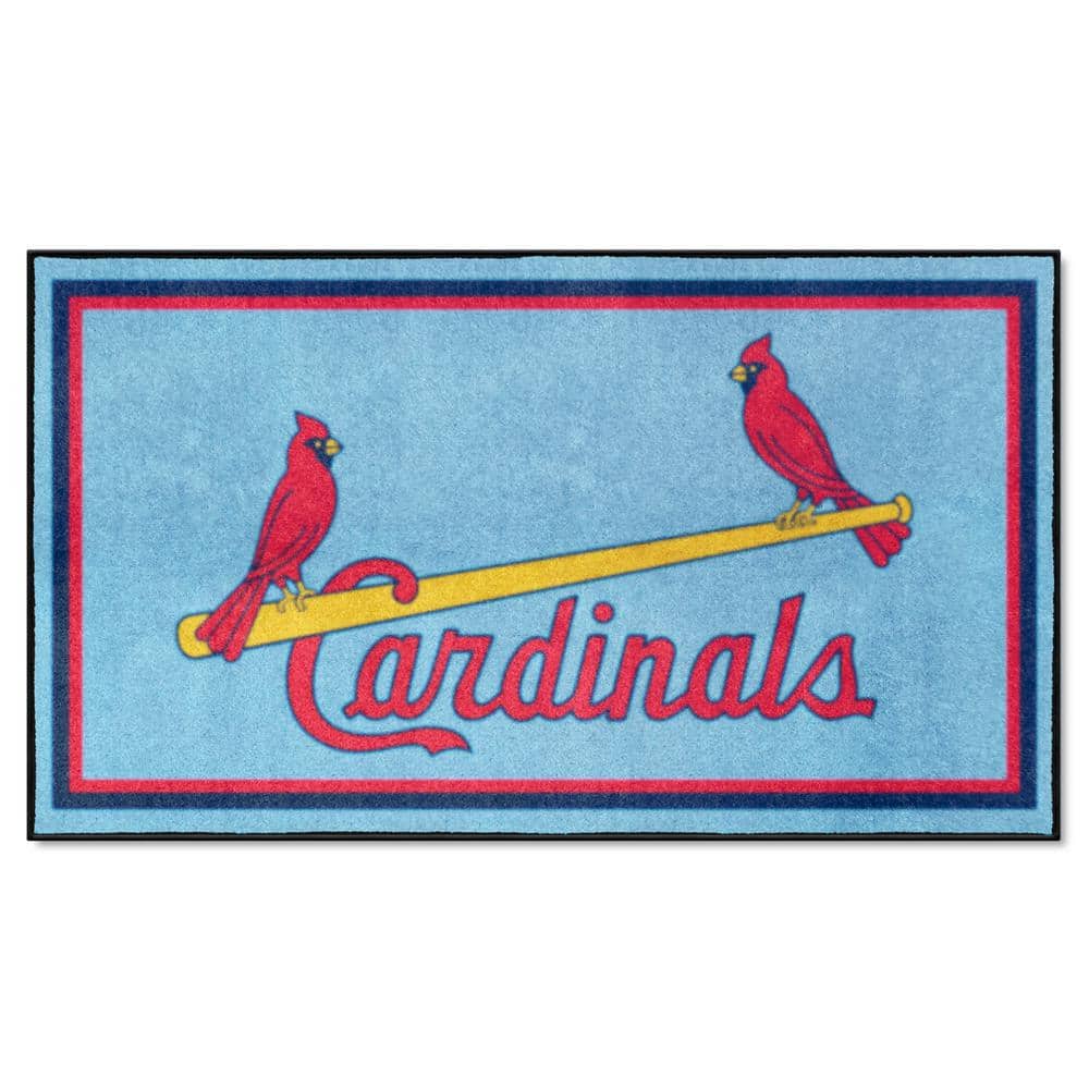Fanmats St. Louis Cardinals 3ft. x 5ft. Plush Area Rug, Blue