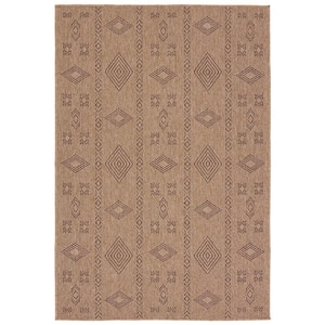 Sahel 5 ft. x 8 ft. Tribal Brown Indoor/Outdoor Area Rug