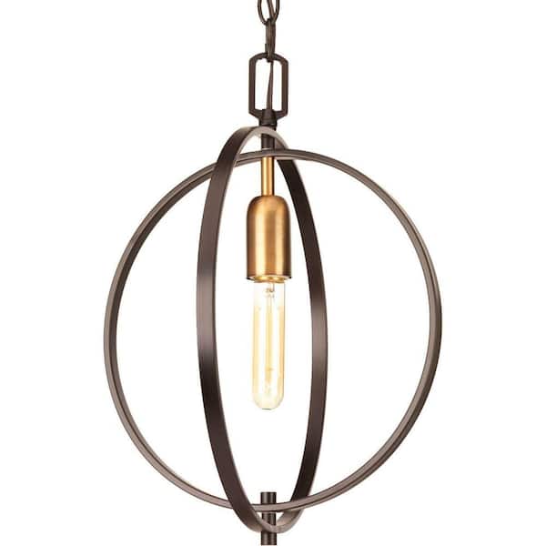 Swing 1-Light Antique Bronze Foyer Pendant