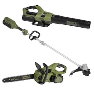 62V 3-Tool Combo Kit: 16 in. Chainsaw, 655 CFM, 123 MPH Blower 16 in. String Trimmer, (3) Batteries, (3) Rapid Chargers