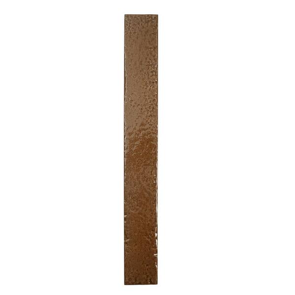 Apollo Tile Valenza 2 in. x 16 in. Glossy Terra Mocha Ceramic