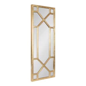 Vanderford 47.26 in. x 18 in. Classic Rectangle Framed Gold Wall Accent Mirror