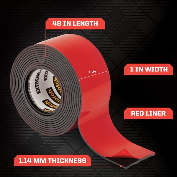 Scotch - 1 in. x 48 in. Extreme Double-Sided Mounting Tape