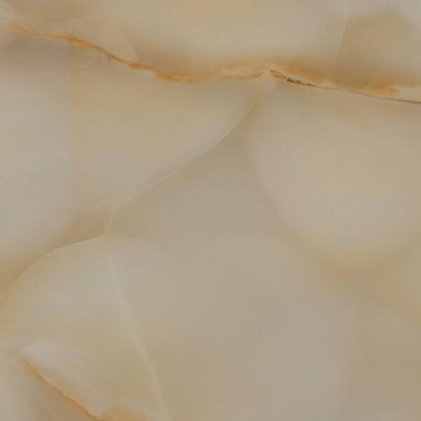 Splendor 4 in. x 4 in. Lappato Miele Porcelain Onyx Large Format Tile Sample (0.14 sq. ft.)