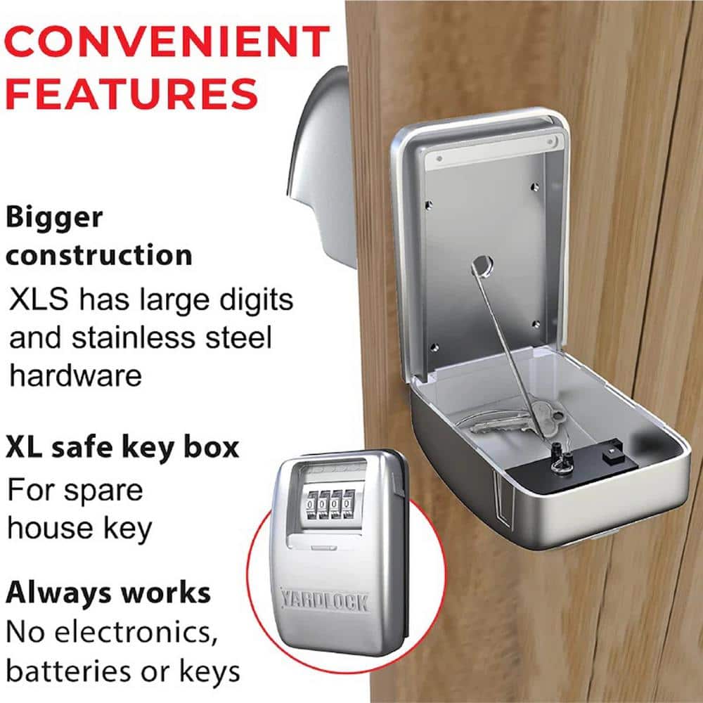 Silver Keyless Gate Lock with Stainless Steel Latch