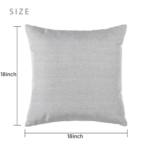 Indoor/Outdoor Toss Pillows - Gray, Size 16 in. Square, Sunbrella | The Company Store