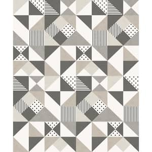 Walls Republic Bold 3 Dimensional Cube Black & White Paper Strippable Roll  (Covers 57 sq. ft.) R6380 - The Home Depot