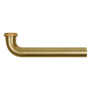 1-1/2 in. x 7 in. 17-Gauge Unfinished Brass Slip-Joint Sink Drain Outlet Waste Arm
