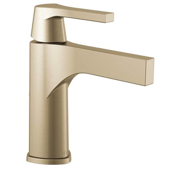 Delta Zura Gold Single Hole Single-Handle Bathroom Faucet with