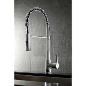 Continental Single-Handle Pull-Down Sprayer Kitchen Faucet in Polished Chrome