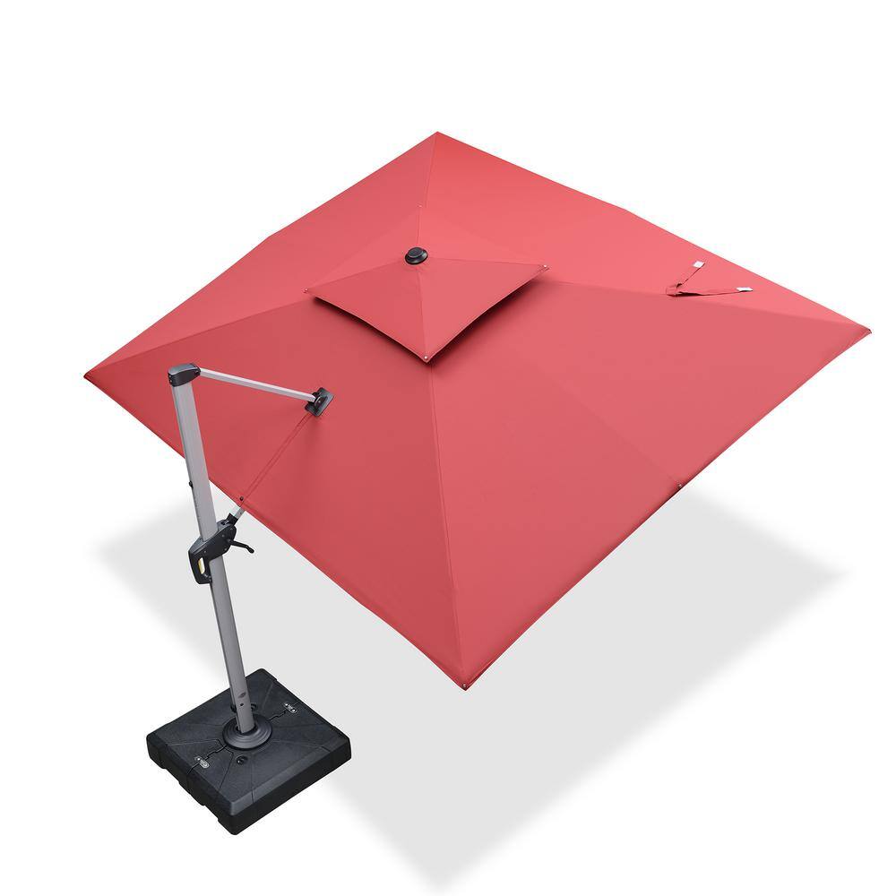 PURPLE LEAF 9 ft. x 11 ft. HighQuality Aluminum Cantilever Polyester